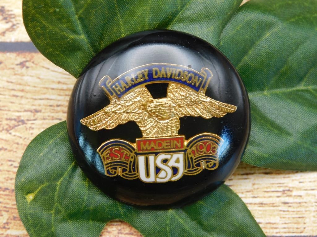 HARLEY DAVIDSON CABOCHON ROCK STONE LAPIDARY SPECIMEN: HARLEY DAVIDSON CABOCHON ROCK STONE LAPIDARY SPECIMEN