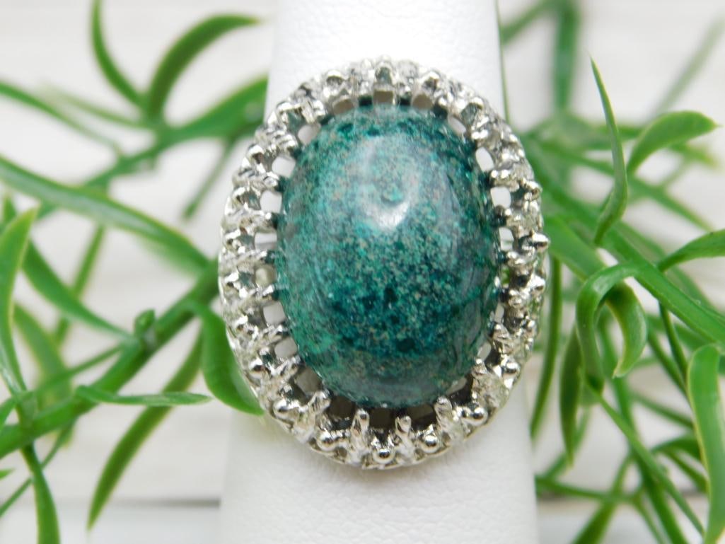 GENUINE STONE RING ROCK STONE LAPIDARY SPECIMEN (1 of 2)