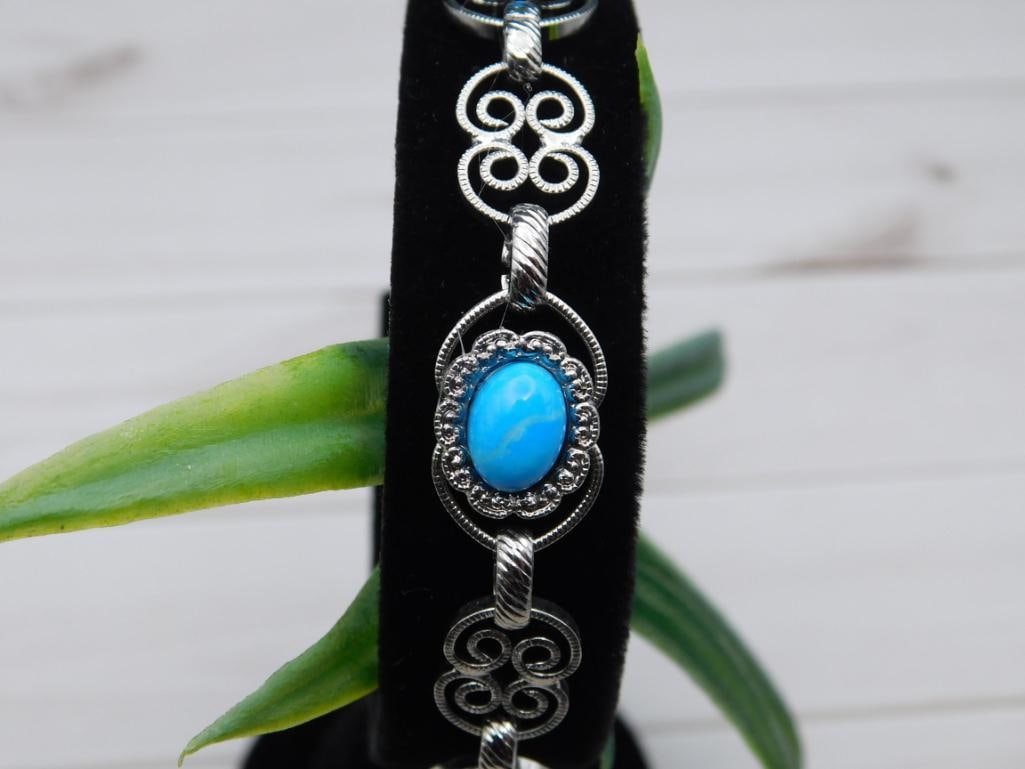 TURQUOISE BRACELET ROCK STONE LAPIDARY SPECIMEN: TURQUOISE BRACELET ROCK STONE LAPIDARY SPECIMEN