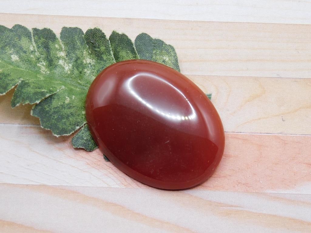 CARNELIAN CABOCHON ROCK STONE LAPIDARY SPECIMEN: CARNELIAN CABOCHON ROCK STONE LAPIDARY SPECIMEN