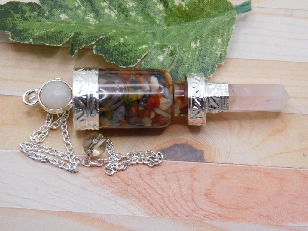 MIXED STONE PENDULUM ROCK STONE LAPIDARY SPECIMEN: MIXED STONE PENDULUM ROCK STONE LAPIDARY SPECIMEN