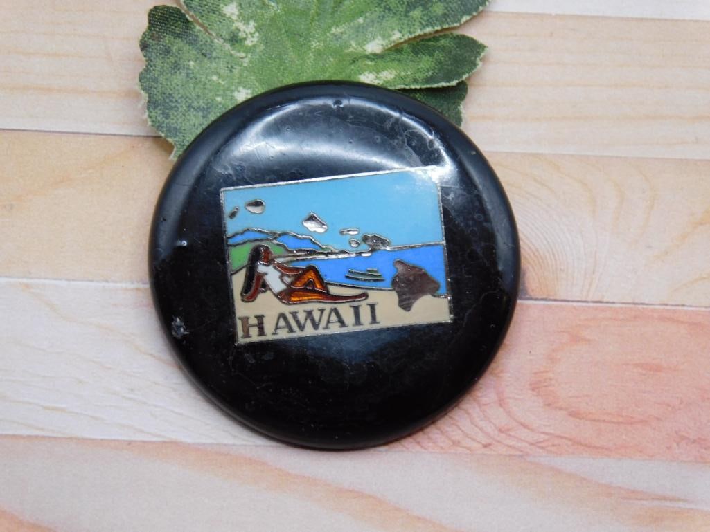 HAWAII CABOCHON ROCK STONE LAPIDARY SPECIMEN: HAWAII CABOCHON ROCK STONE LAPIDARY SPECIMEN