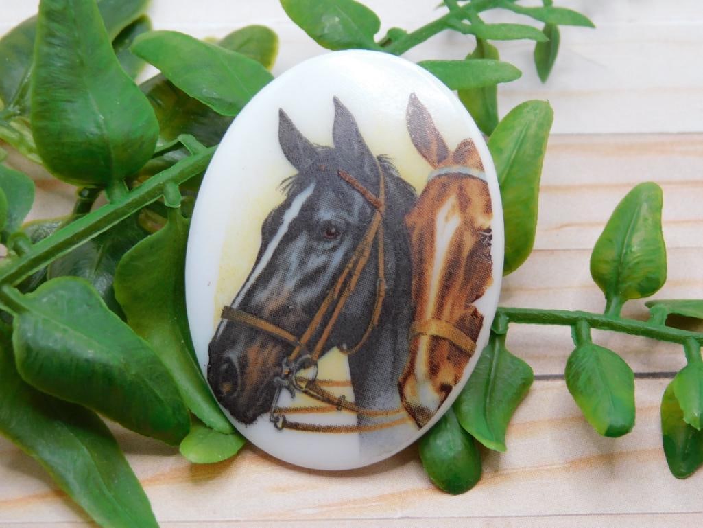 HORSE CABOCHON ROCK STONE LAPIDARY SPECIMEN: HORSE CABOCHON ROCK STONE LAPIDARY SPECIMEN