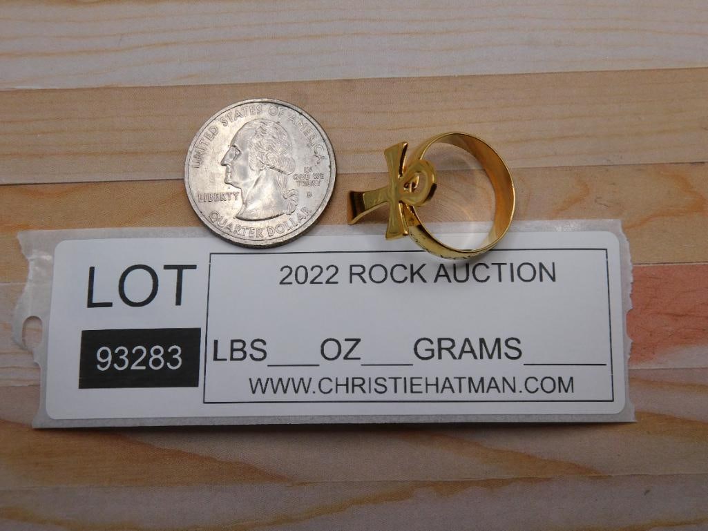 ANKH RING ROCK STONE LAPIDARY SPECIMEN - 4