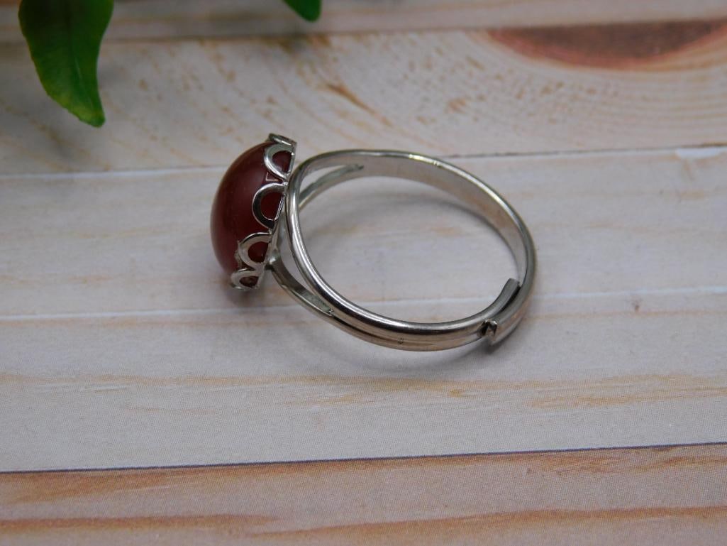 CARNELIAN RING ROCK STONE LAPIDARY SPECIMEN - 2