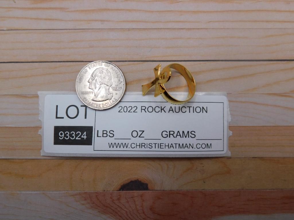 ANKH RING ROCK STONE LAPIDARY SPECIMEN - 4