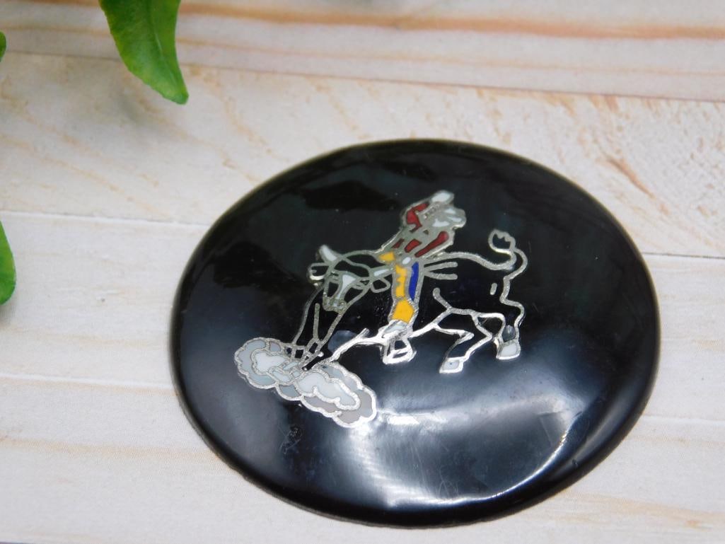 COWBOY CABOCHON ROCK STONE LAPIDARY SPECIMEN: COWBOY CABOCHON ROCK STONE LAPIDARY SPECIMEN