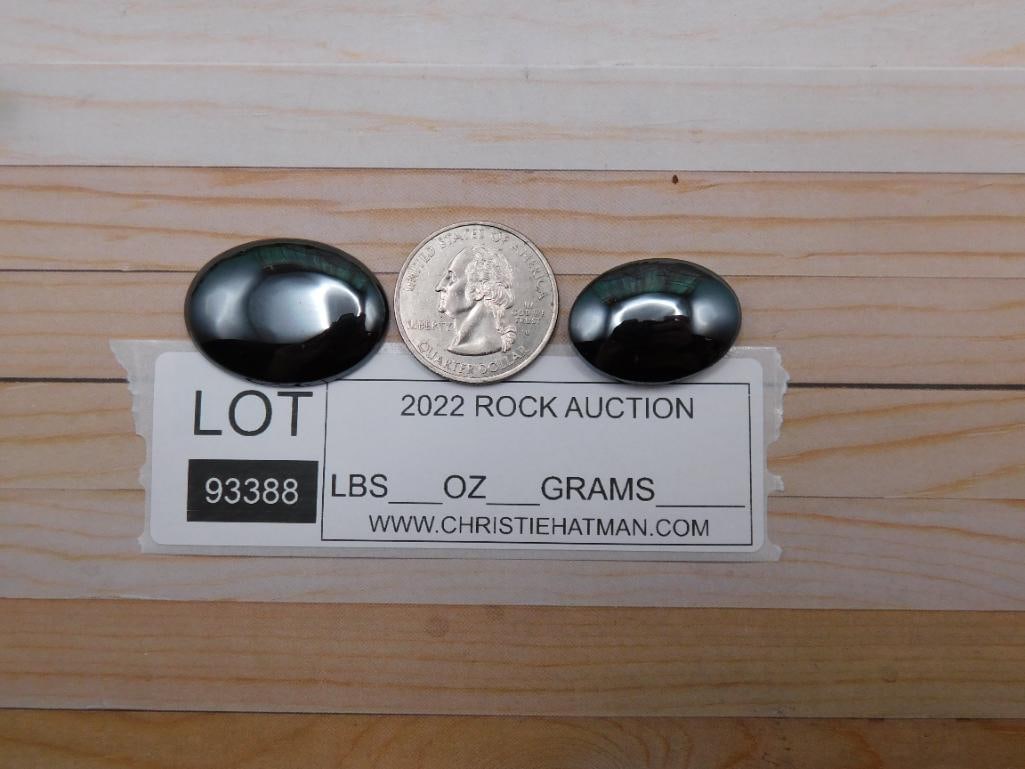 HEMATITE CABOCHONS ROCK STONE LAPIDARY SPECIMEN - 2