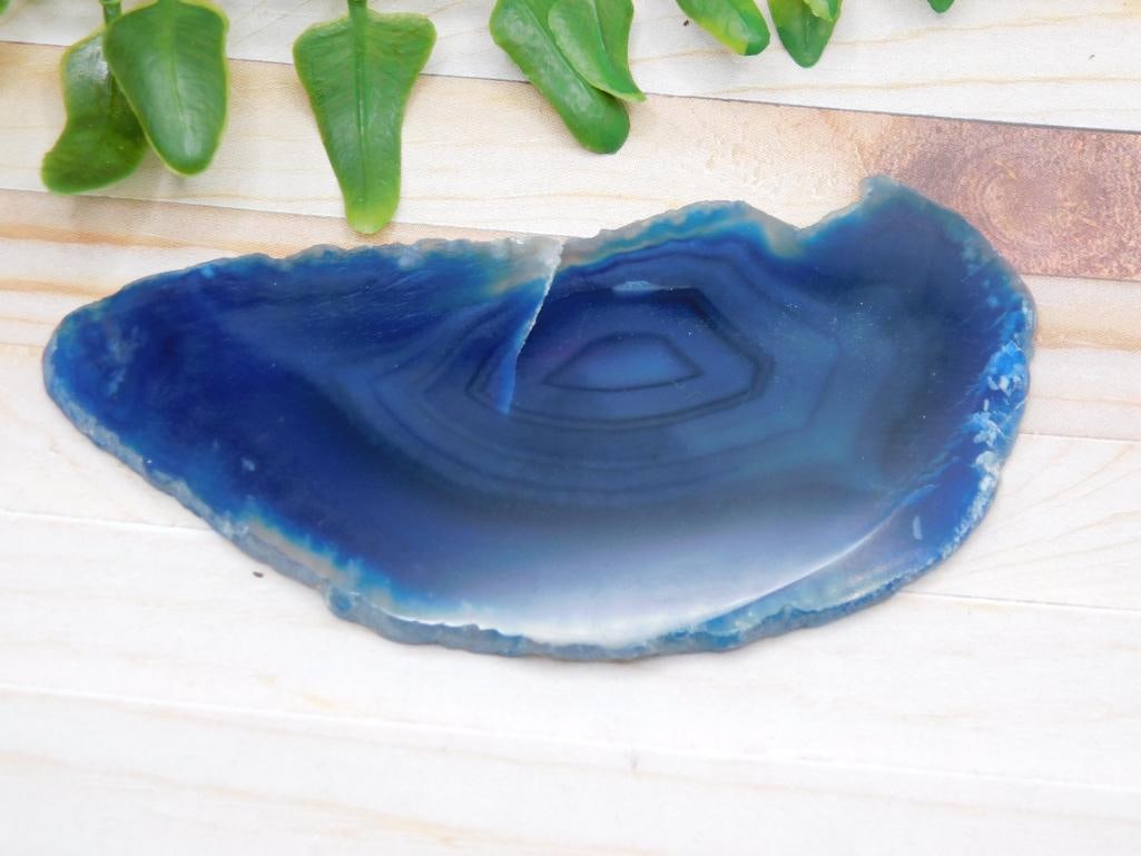 AGATE SLICE ROCK STONE LAPIDARY SPECIMEN: AGATE SLICE ROCK STONE LAPIDARY SPECIMEN