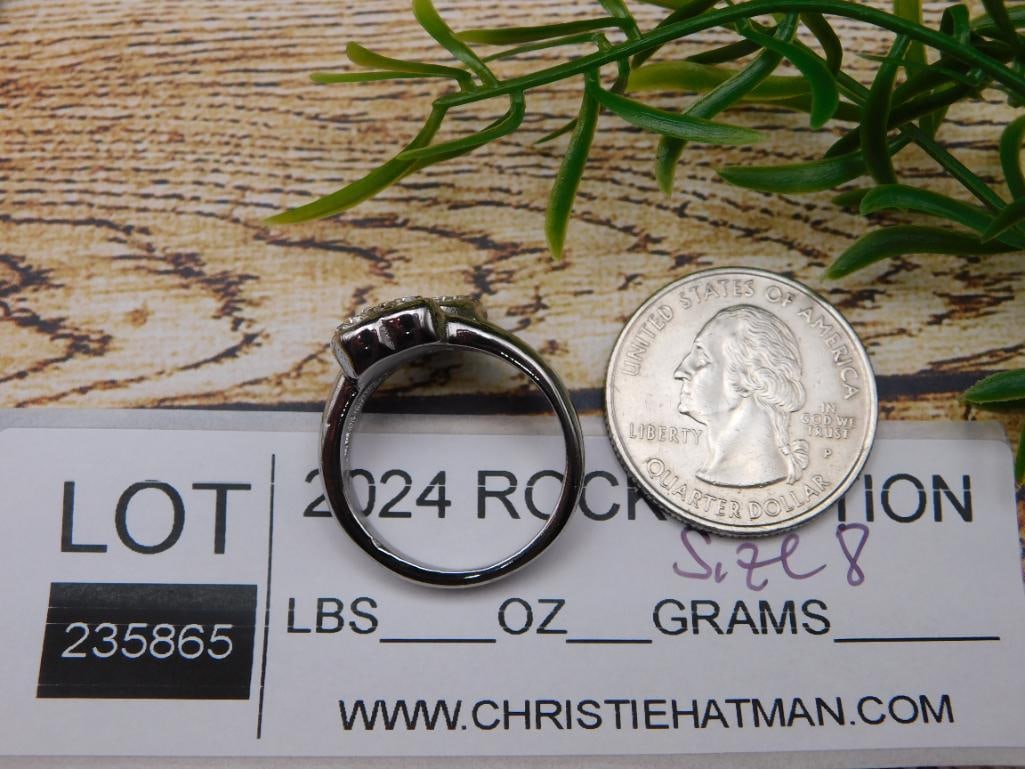 STONE RING ROCK STONE LAPIDARY SPECIMEN - 2