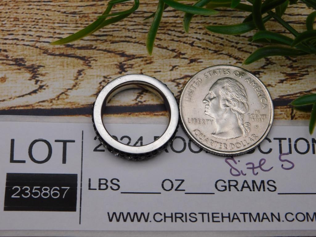 STONE RING ROCK STONE LAPIDARY SPECIMEN - 2