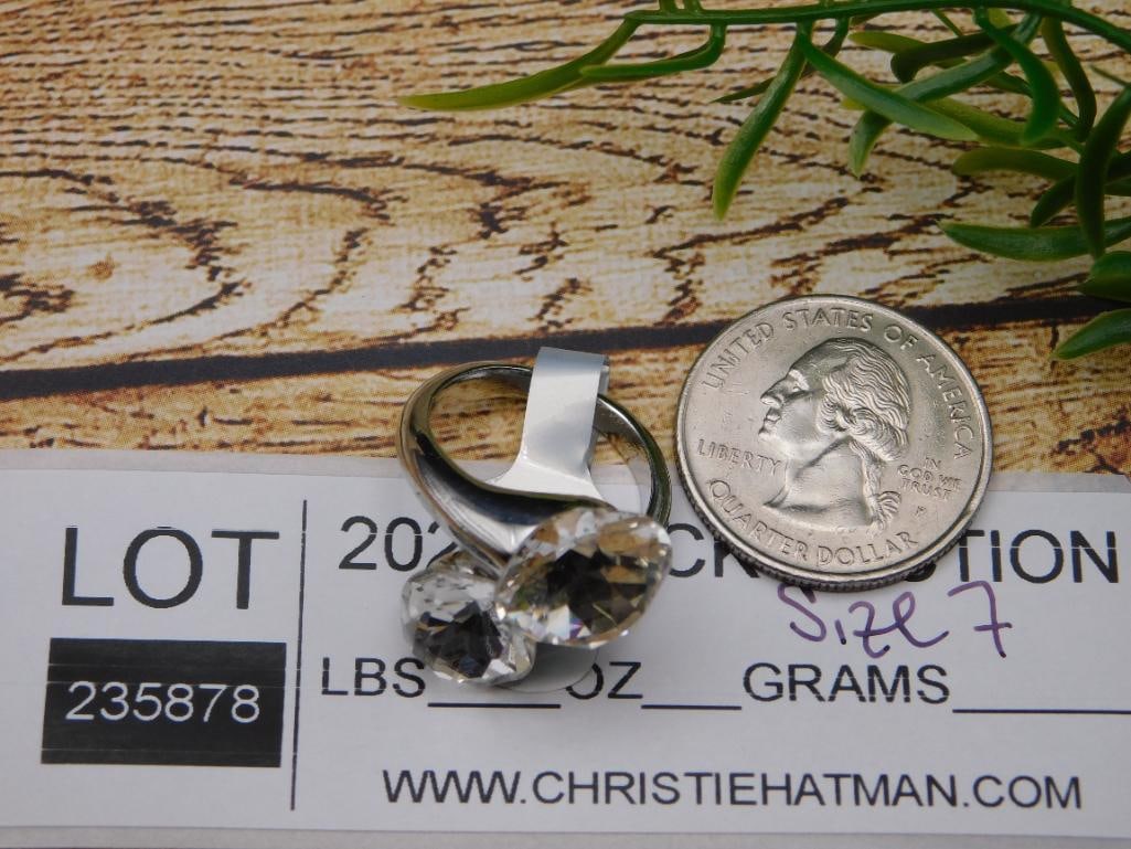 STONE RING ROCK STONE LAPIDARY SPECIMEN - 2