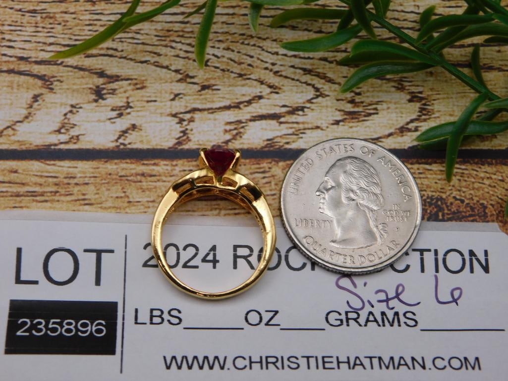 STONE RING ROCK STONE LAPIDARY SPECIMEN - 2