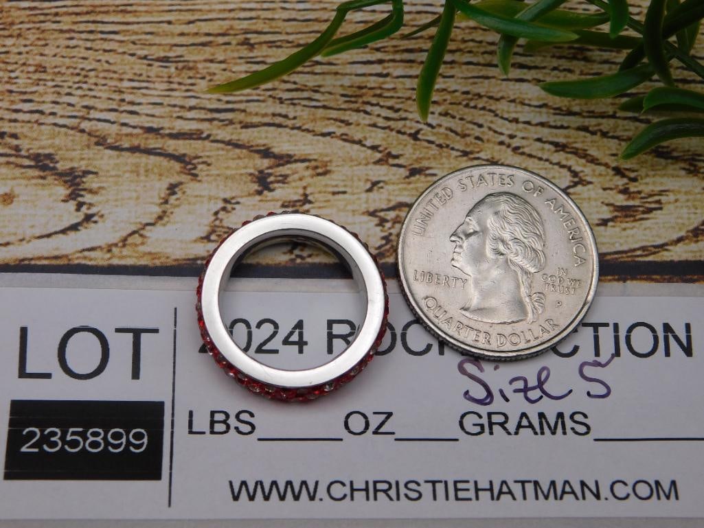 STONE RING ROCK STONE LAPIDARY SPECIMEN - 2