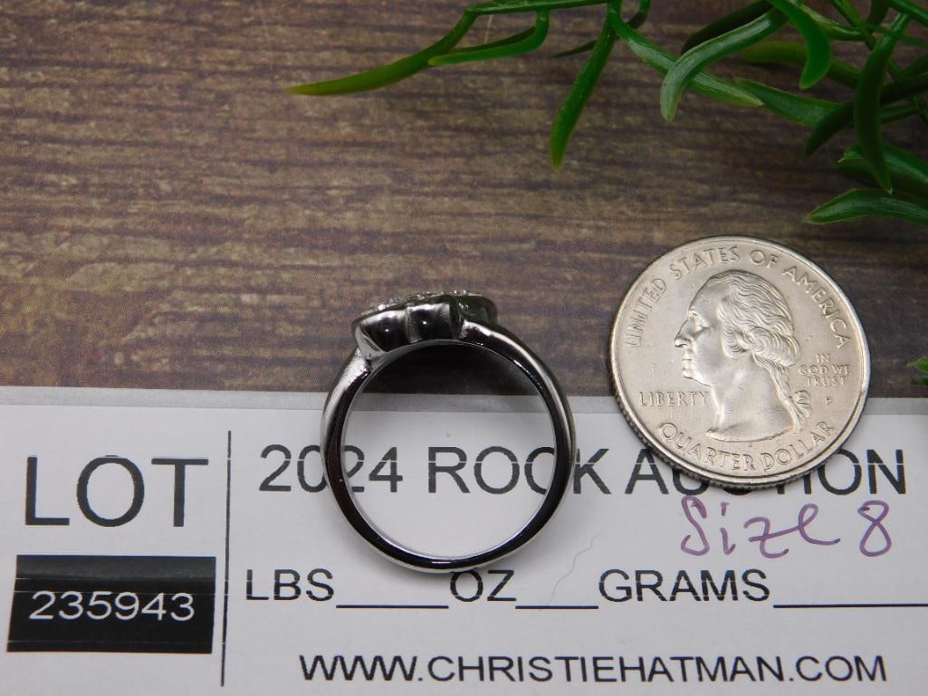 STONE RING ROCK STONE LAPIDARY SPECIMEN - 2