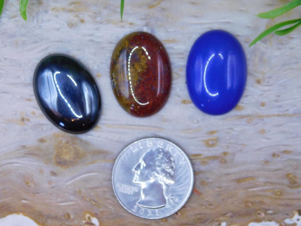 CABOCHONS ROCK STONE LAPIDARY SPECIMEN - 3