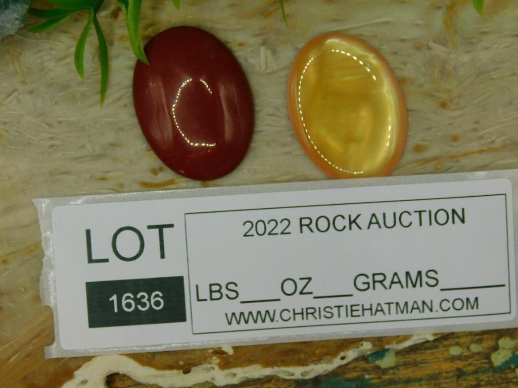 CABOCHONS ROCK STONE LAPIDARY SPECIMEN - 5
