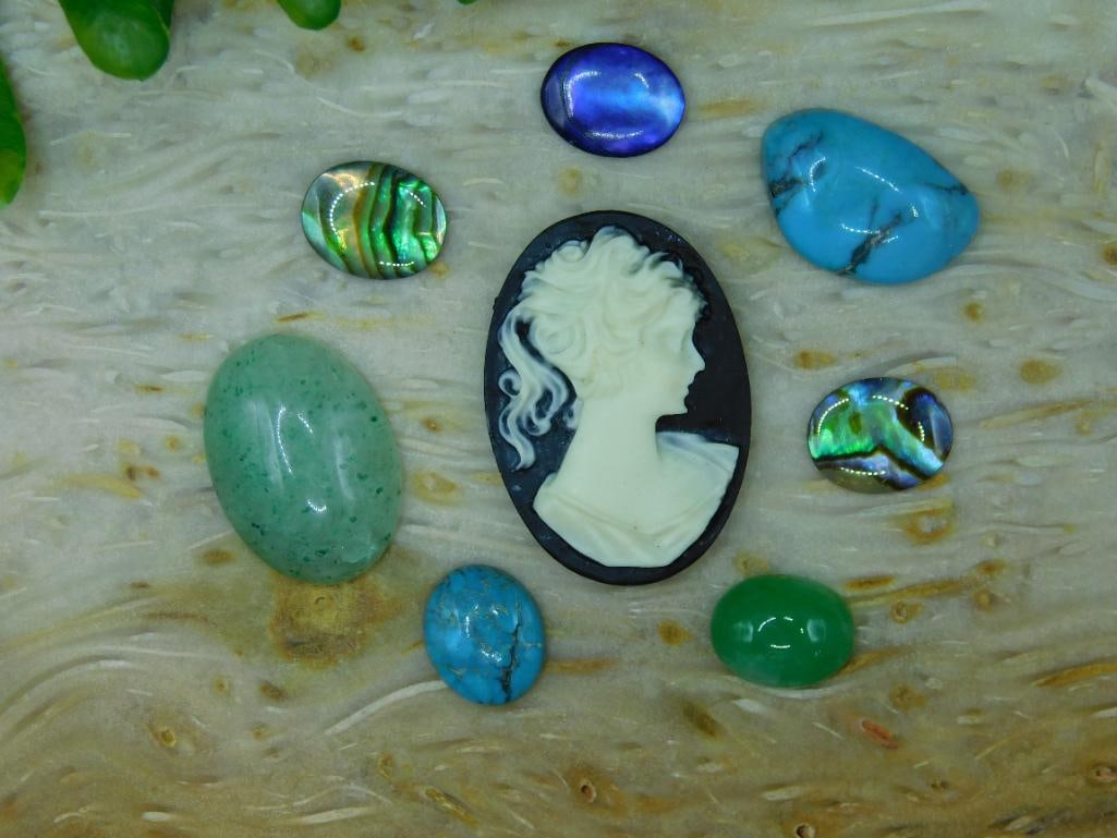 CABOCHONS ROCK STONE LAPIDARY SPECIMEN - 2