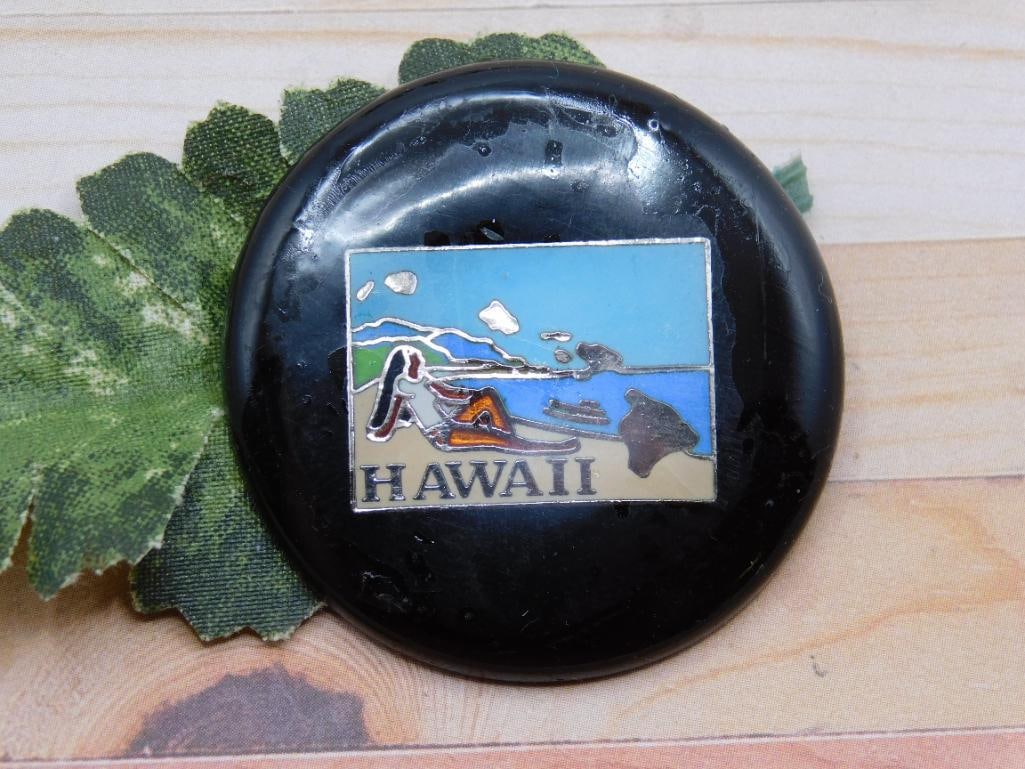 HAWAII CABOCHON ROCK STONE LAPIDARY SPECIMEN: HAWAII CABOCHON ROCK STONE LAPIDARY SPECIMEN