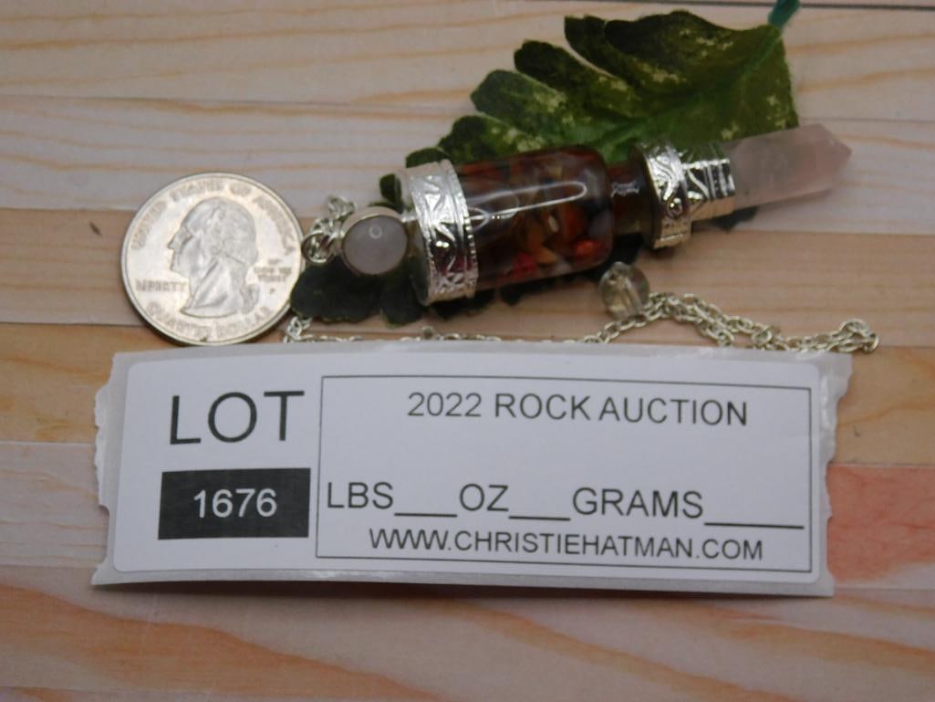 MIXED STONE PENDULUM ROCK STONE LAPIDARY SPECIMEN - 2