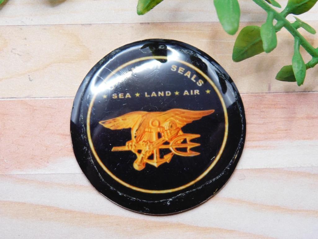 NAVY SEAL CABOCHON ROCK STONE LAPIDARY SPECIMEN: NAVY SEAL CABOCHON ROCK STONE LAPIDARY SPECIMEN