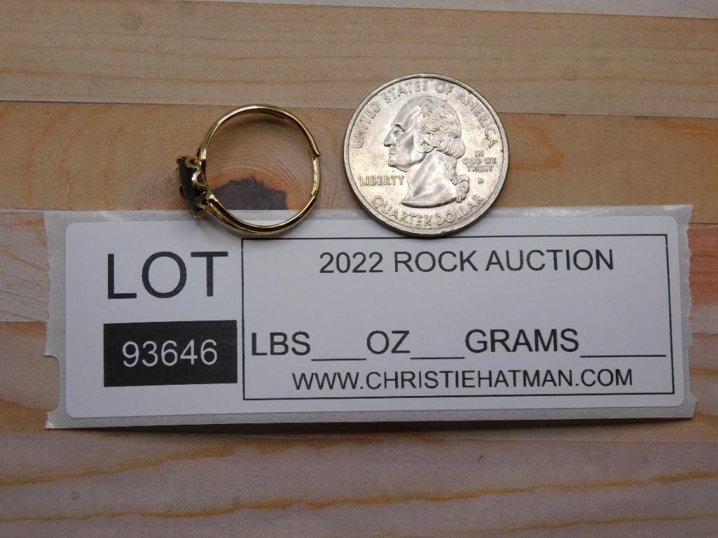 ABALONE RING ROCK STONE LAPIDARY SPECIMEN - 2