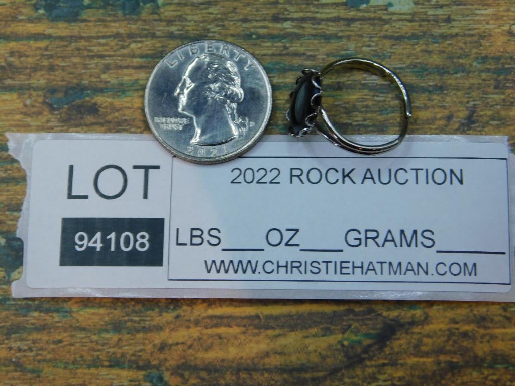 ABALONE RING ROCK STONE LAPIDARY SPECIMEN - 4