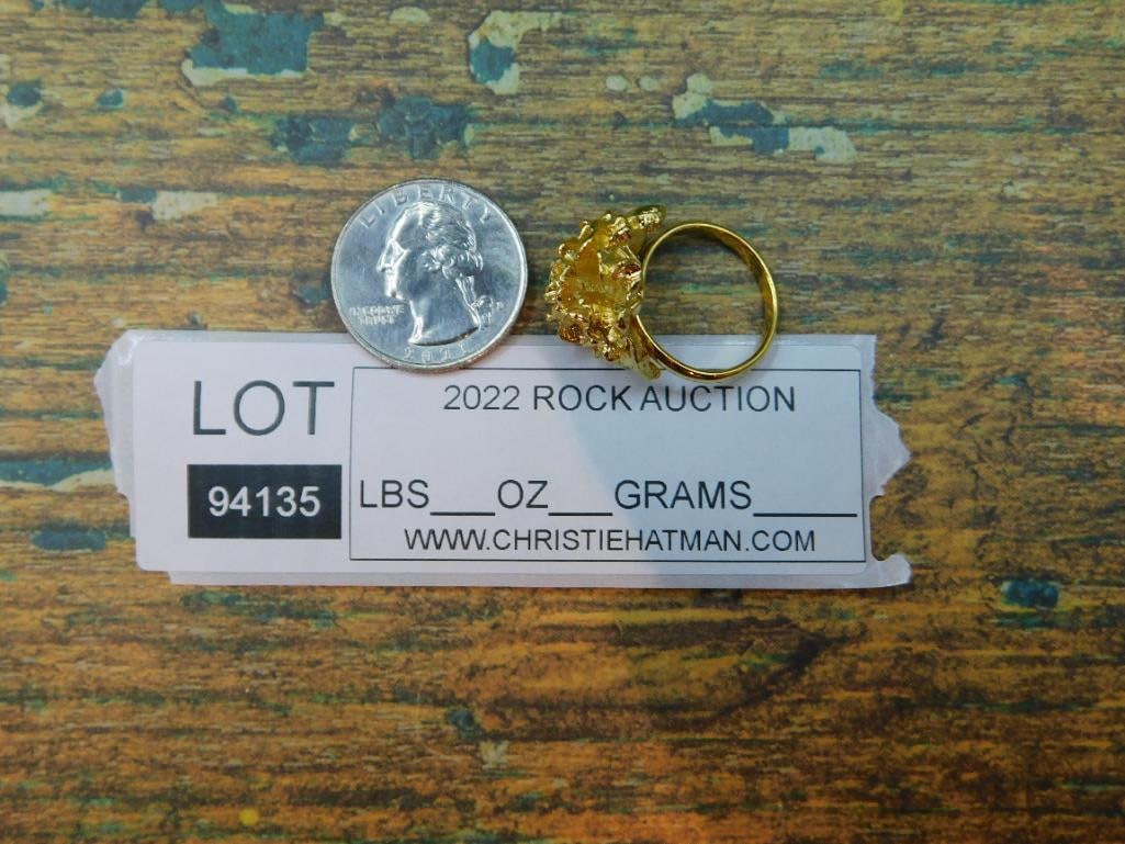 FLOWER RING ROCK STONE LAPIDARY SPECIMEN - 4