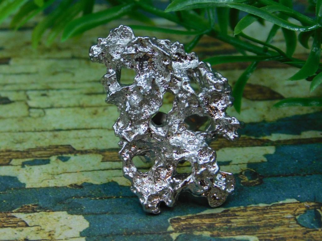 SILVER CLUSTER RING ROCK STONE LAPIDARY SPECIMEN (1 of 4)