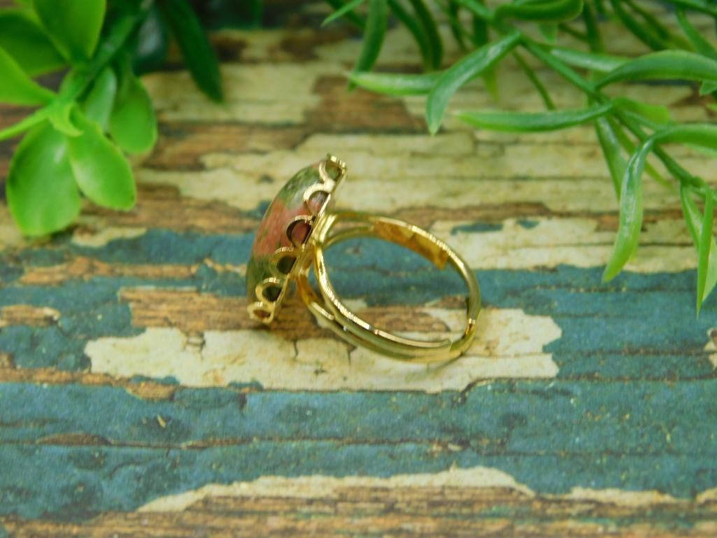 UNAKITE RING ROCK STONE LAPIDARY SPECIMEN - 2