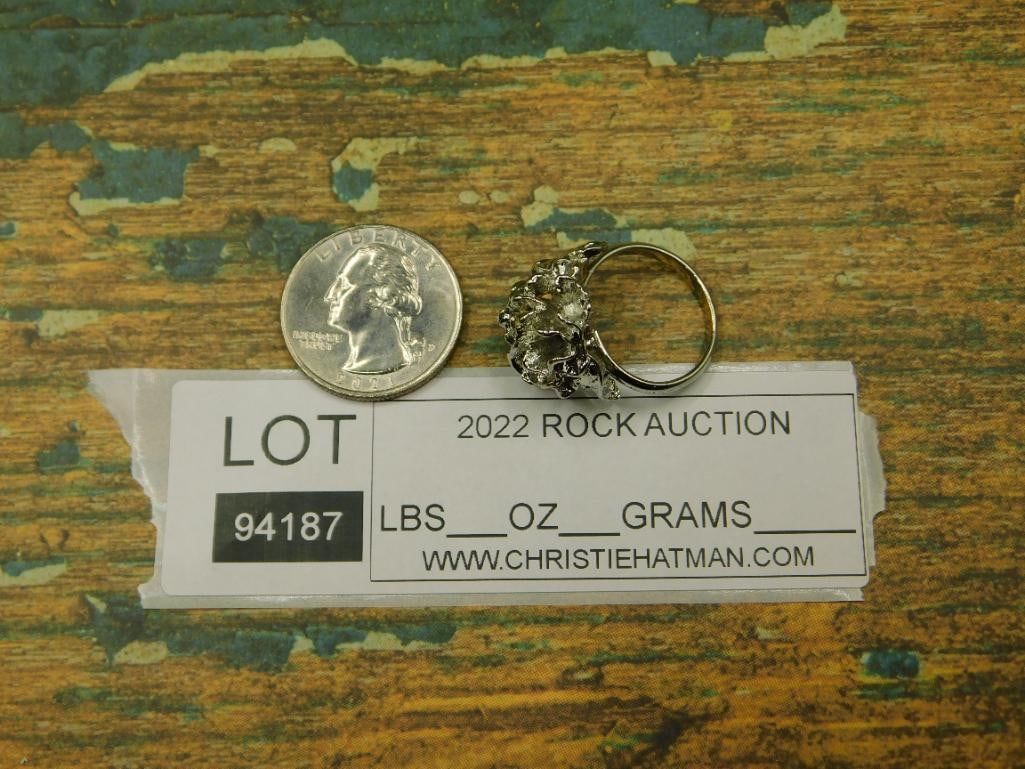 FLOWER RING ROCK STONE LAPIDARY SPECIMEN - 4