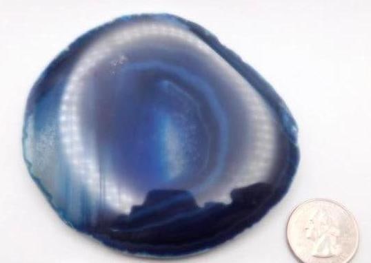 AGATE SLICE ROCK STONE LAPIDARY SPECIMEN - 2