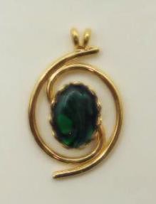 ABALONE STONE PENDANT ROCK STONE LAPIDARY SPECIMEN: ABALONE STONE PENDANT ROCK STONE LAPIDARY SPECIMEN