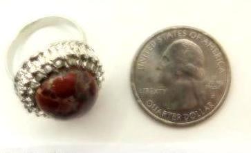 STONE RING ROCK STONE LAPIDARY SPECIMEN - 2