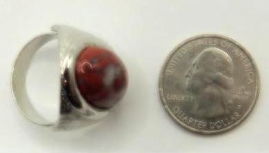 RED JASPER RING ROCK STONE LAPIDARY SPECIMEN - 2