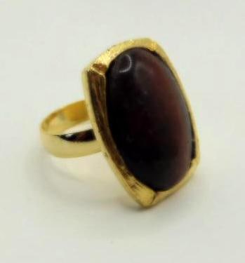 MAHOGANY TIGERS EYE RING ROCK STONE LAPIDARY SPECIMEN: MAHOGANY TIGERS EYE RING ROCK STONE LAPIDARY SPECIMEN