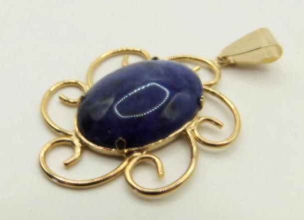 GENUINE STONE PENDANT ROCK STONE LAPIDARY SPECIMEN (1 of 2)