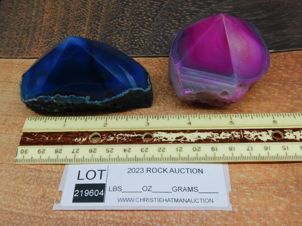 AGATE POINTS ROCK STONE LAPIDARY SPECIMEN - 2