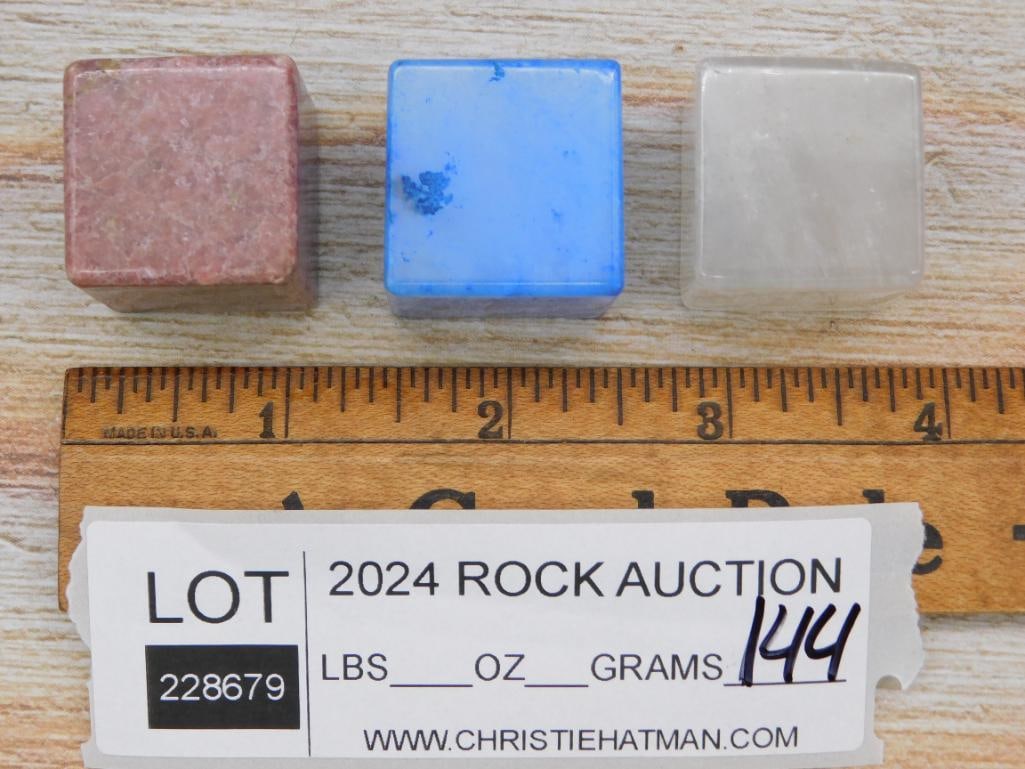 STONE CUBES ROCK STONE LAPIDARY SPECIMEN - 2