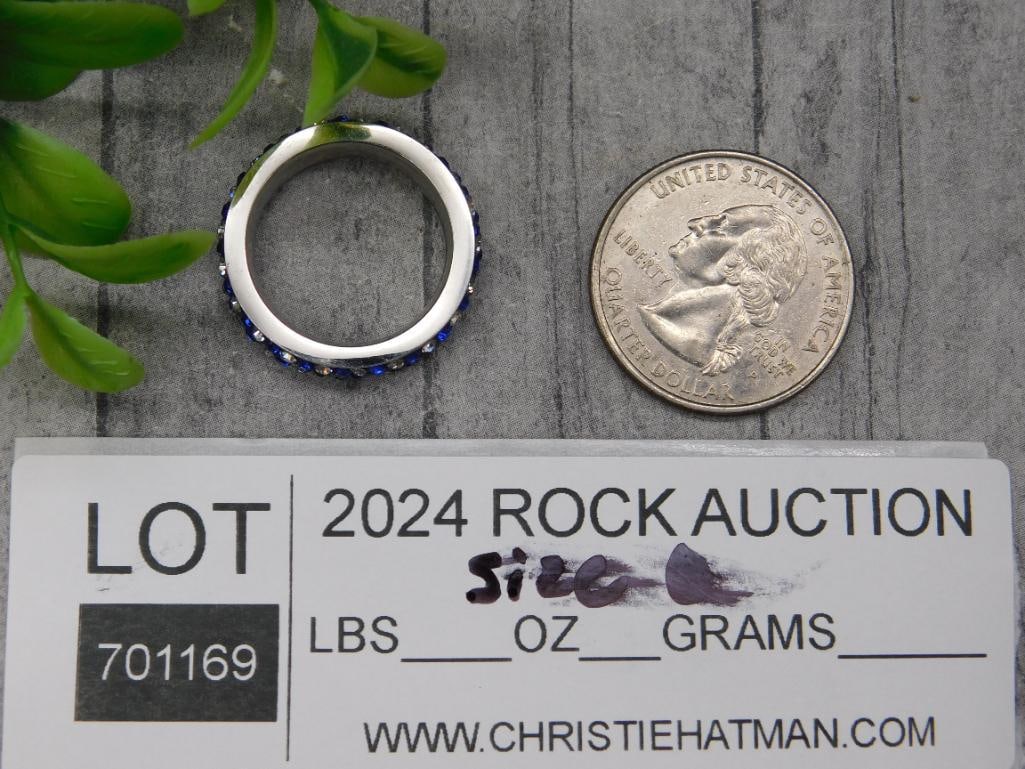 STONE RING ROCK STONE LAPIDARY SPECIMEN - 2