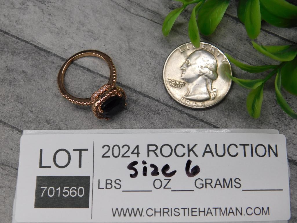 STONE RING ROCK STONE LAPIDARY SPECIMEN - 2