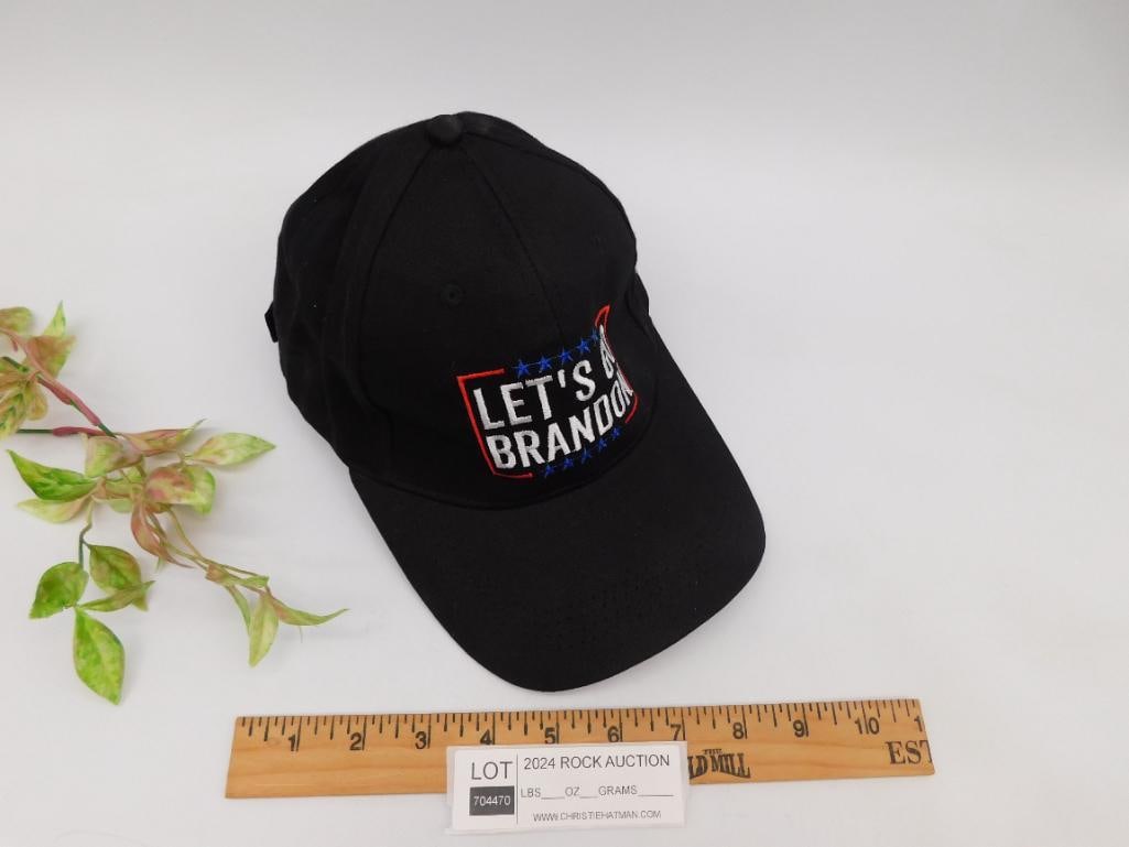 Black Let's Go Brandon Hat - 3