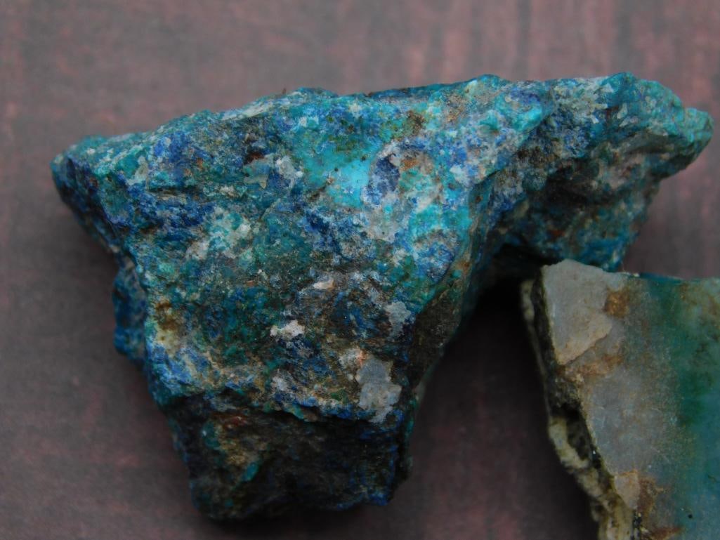 Three Chrysocolla Specimens ROCK STONE LAPIDARY SPECIMEN - 2