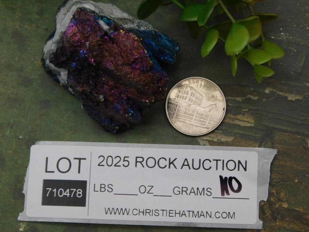 Peacock Ore Rock Stone Lapidary Specimen - 2