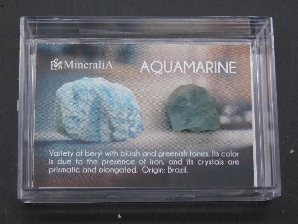 Aquamarine Specimen in Display Case - 2