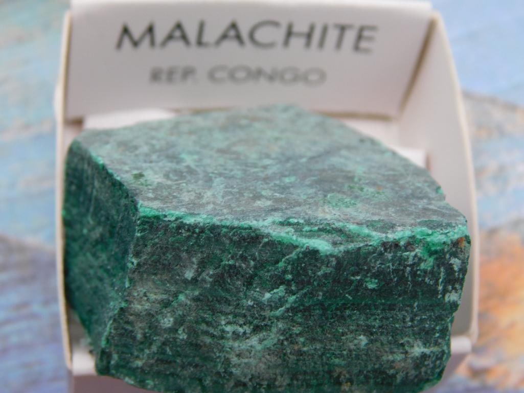 Malachite Rock Stone Lapidary Specimen - 2