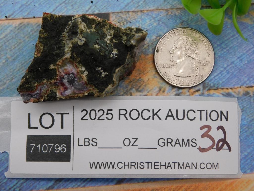 Amethyst Rock Stone Lapidary Specimen - 2