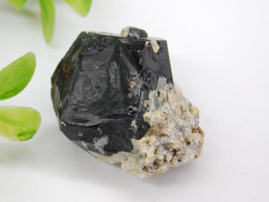 Large Black Tourmaline Specimen with Matrix ROCK STONE LAPIDARY SPECIMEN (1 of 2)