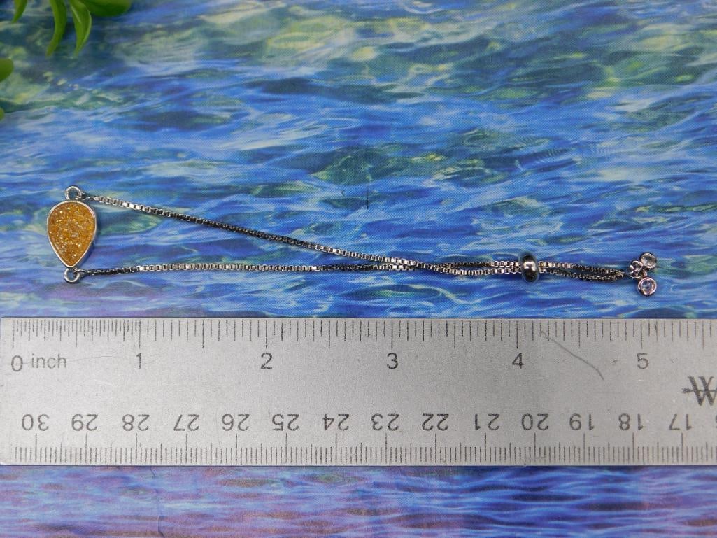 Druzy Quartz Adjustable Bracelet - 2