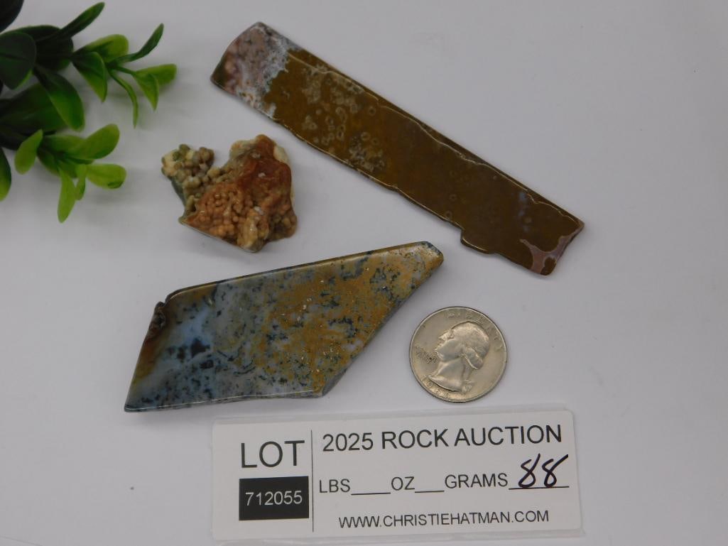 Ocean Jasper Rock Stone Lapidary Specimen - 3